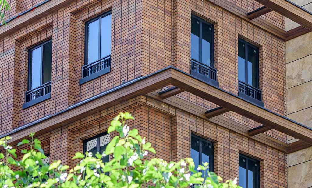 نمای آجر قزاقی