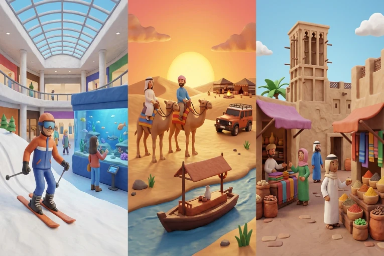 تفریحات دبی که همیشه جذابند