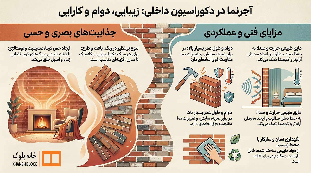 دکوراسیون داخلی با آجر نما