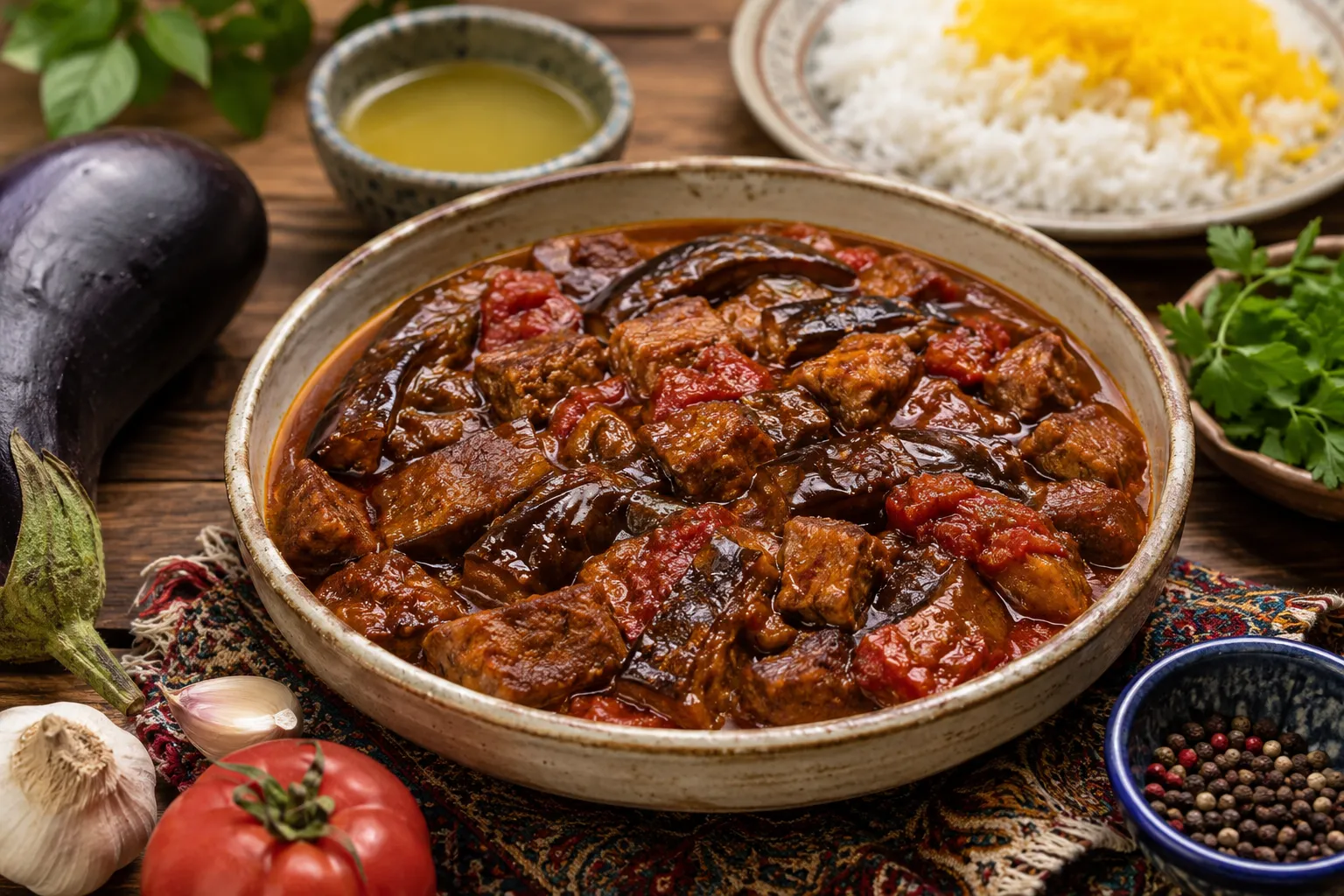 خورشت بادمجان با آبغوره