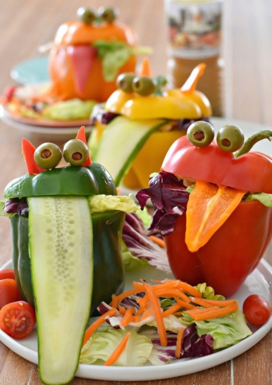 تزیین میوه و سبزیجات برای کودکان بامزه