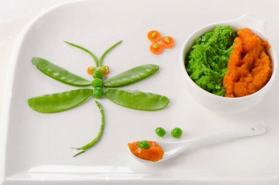 تزیین میوه و سبزیجات برای کودکان شکل سنجاقک