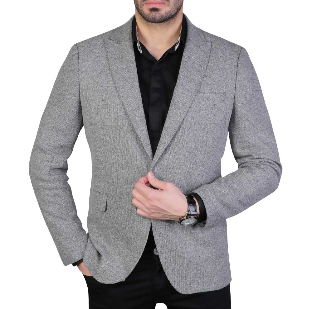 ست کردن کت تک مردانه - کت طوسی