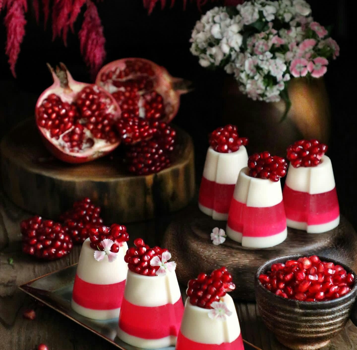 تهیه پاناکوتا انار