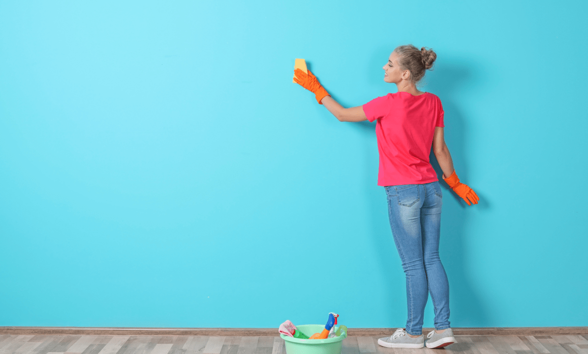 تمیز کردن دیوار - تمیز کردن کاغذ دیواری