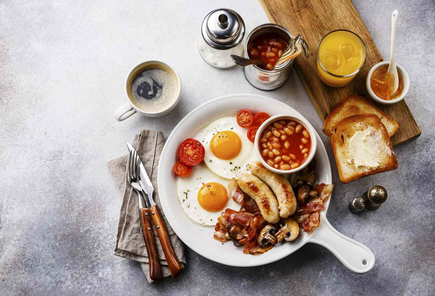 طرز تهیه صبحانه انگلیسی