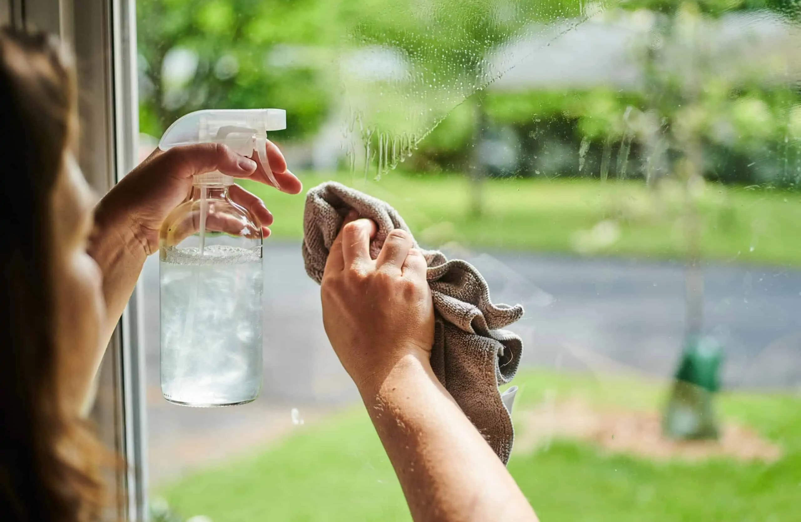 روش تمیز کردن پنجره‌