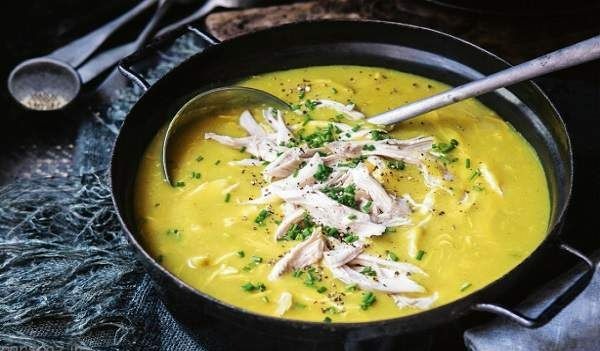 سوپ مرغ و تره - سوپ برای افطار