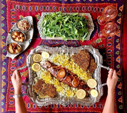 ظرف ماهی - شام شب عید