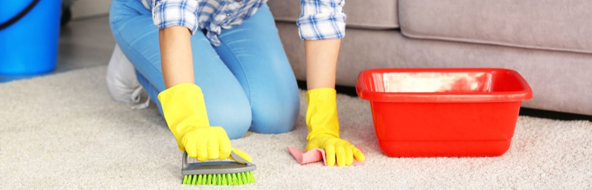 فرچه کشیدن فرش - روش صحیح شامپو فرش کشیدن