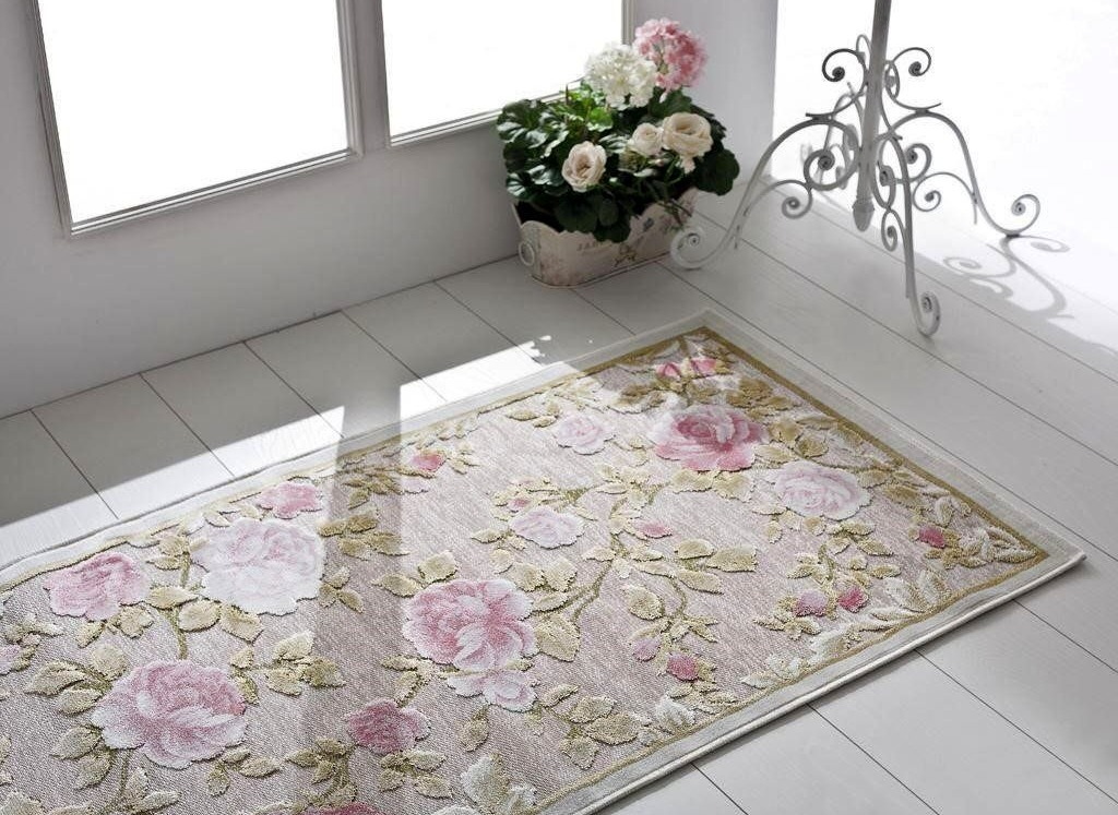 فرش گلدار زیبا - فرش گل برجسته