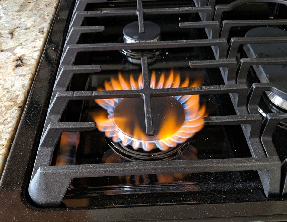شعله زرد - افزایش فشار شعله اجاق گاز
