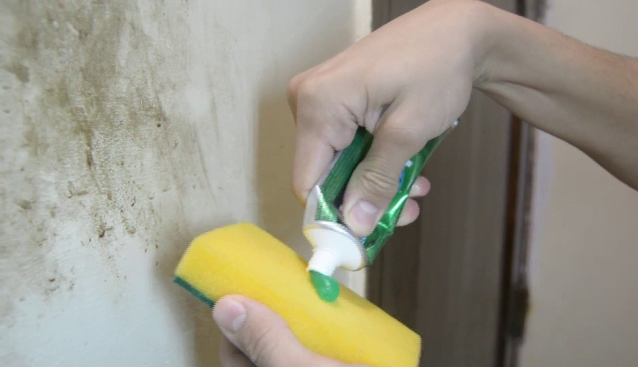 خمیر دندان - تمیز کردن دیوار رنگ روغنی