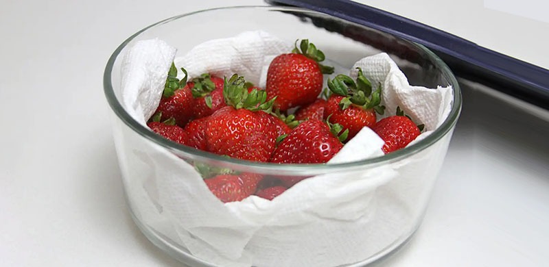 روش شستن توت فرنگی - خشک کردن توت فرنگی