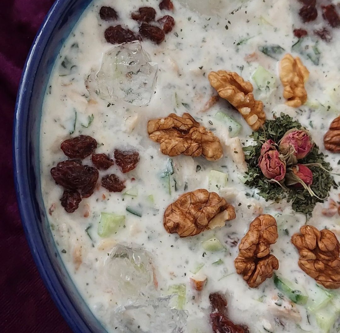 طرز تهیه آب دوغ خیار