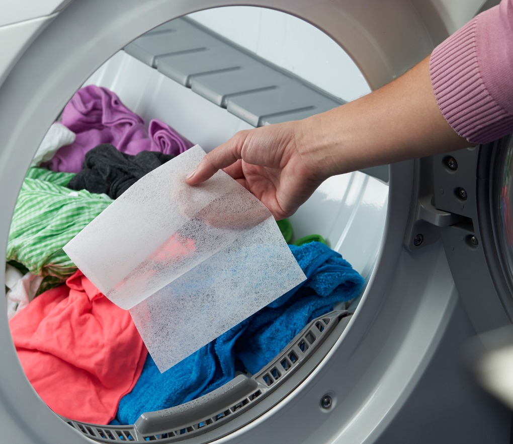 کاغذ خشک کن - از بین بردن الکتریسیته لباس