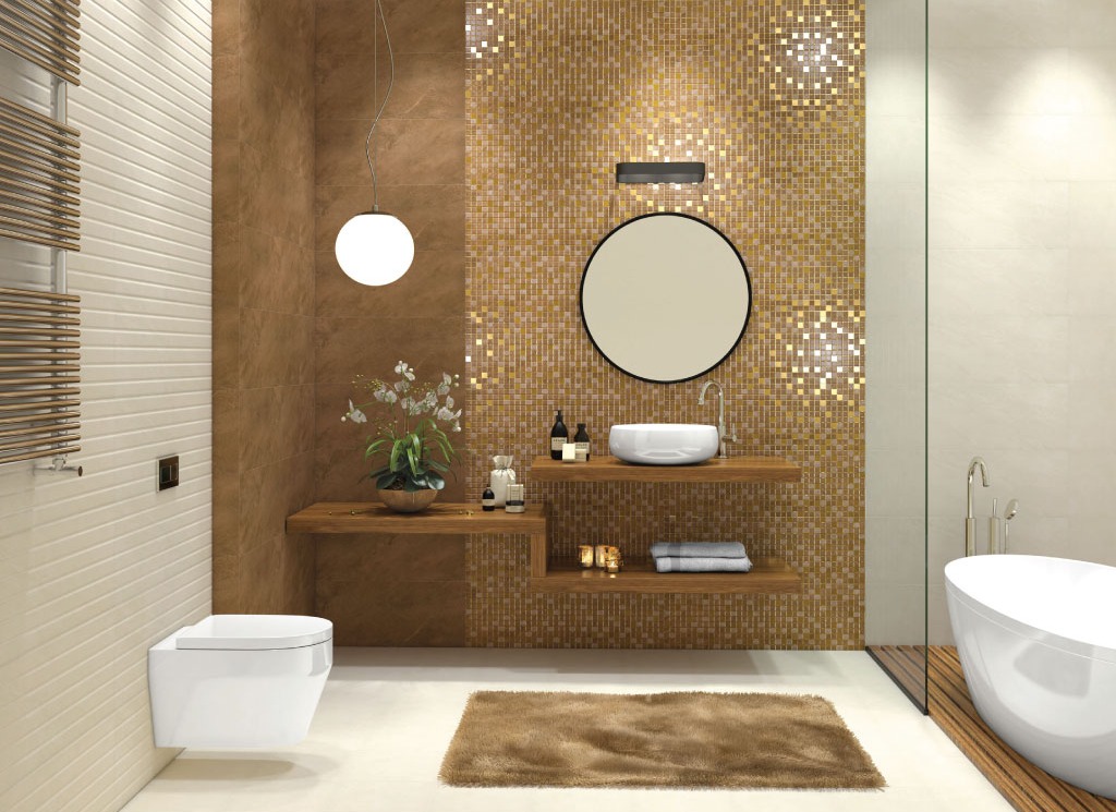 دکوراسیون سرویس بهداشتی طلایی