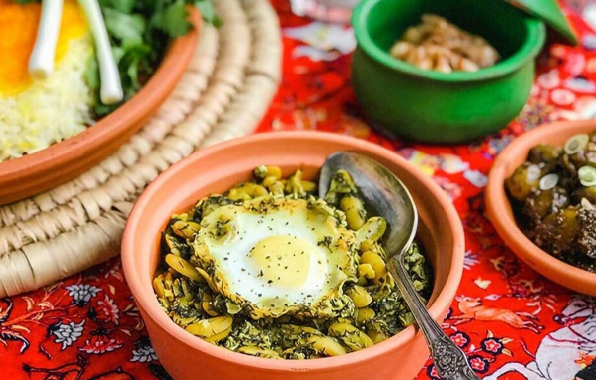 طرز تهیه باقلا وابیج گیلانی