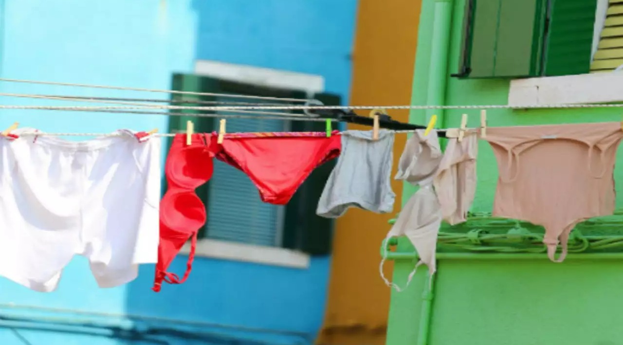خشک کردن - روش شستن لباس زير