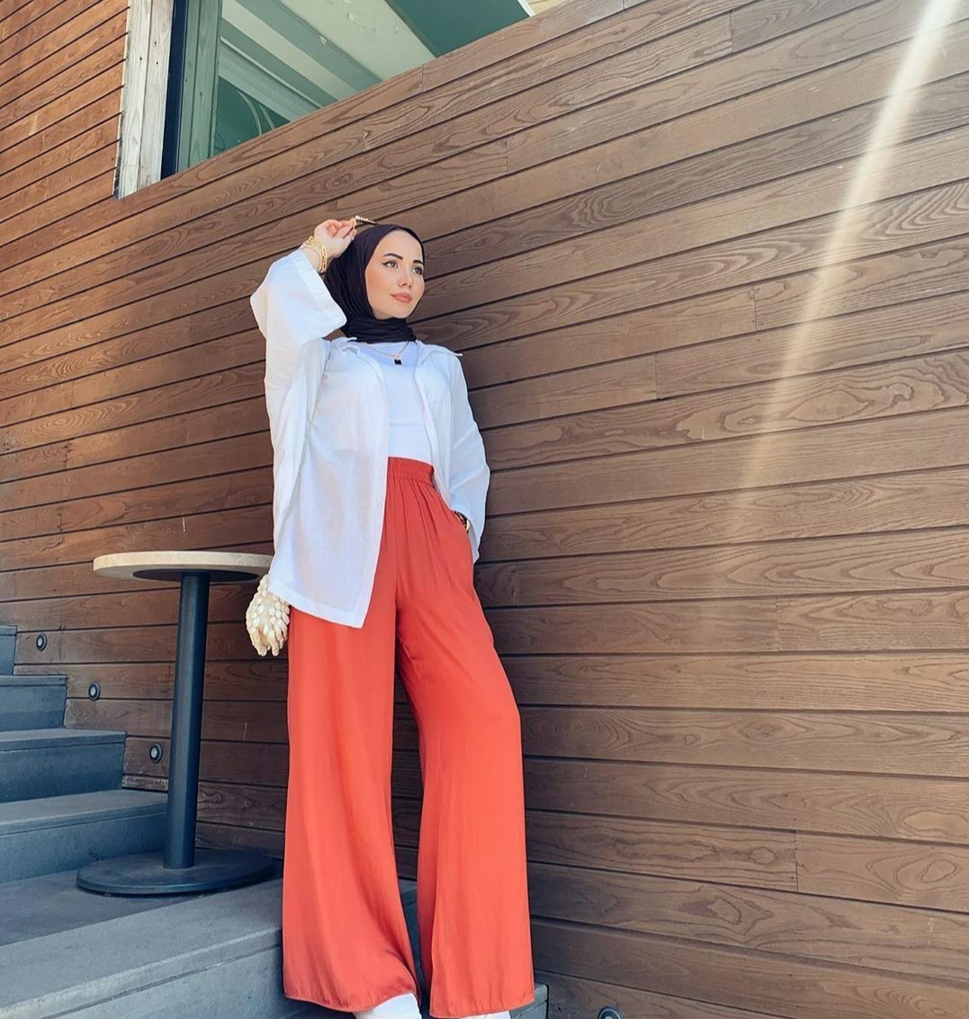 تیپ اسپرت دخترانه با حجاب