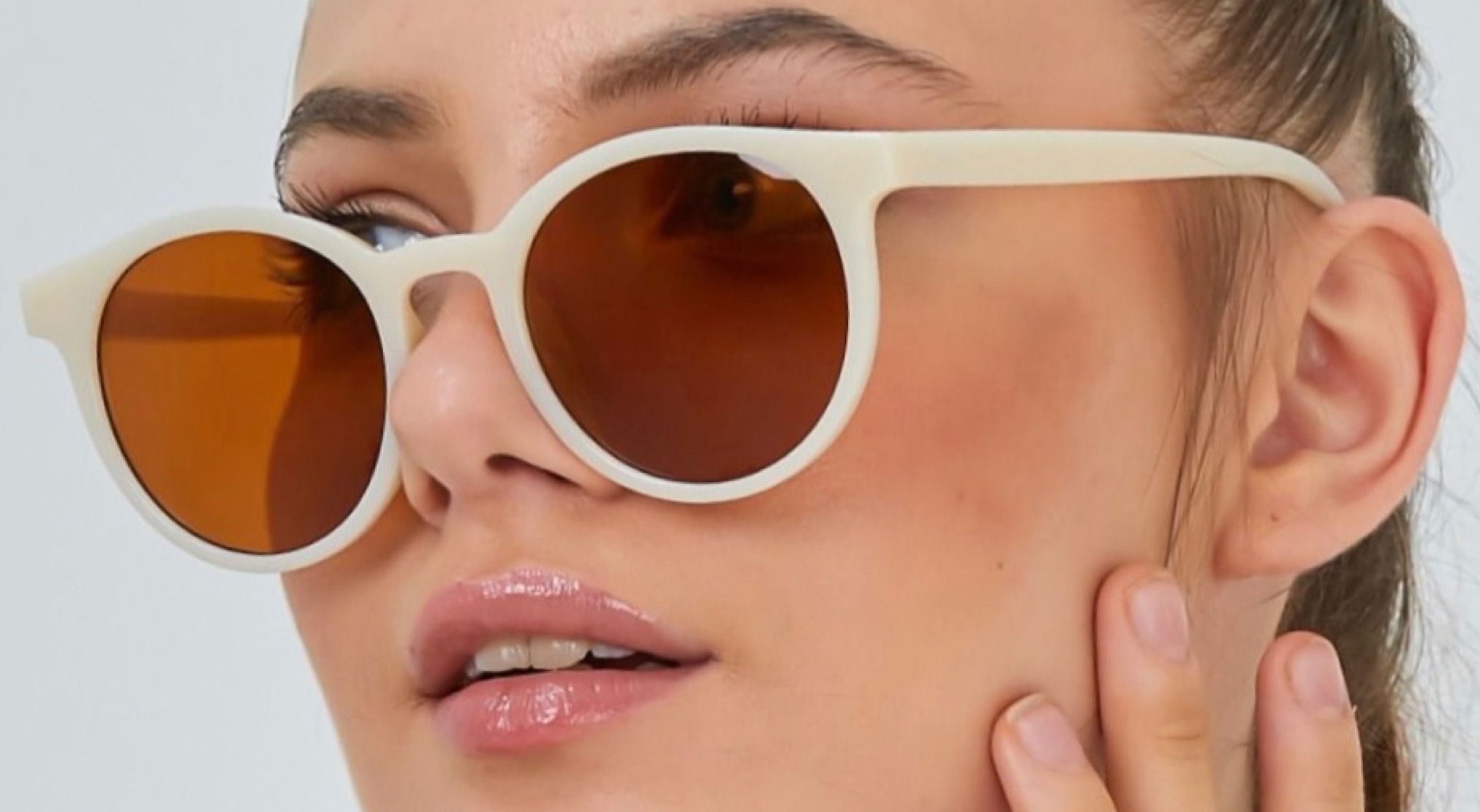 عینک آفتابی سفید - عینک آفتابی زنانه اصل