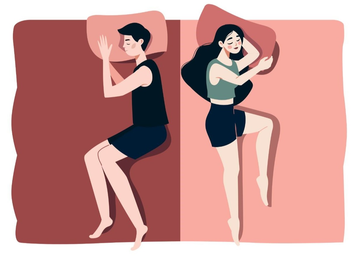 خوابیدن زن و شوهر - تقویت میل جنسی زنان