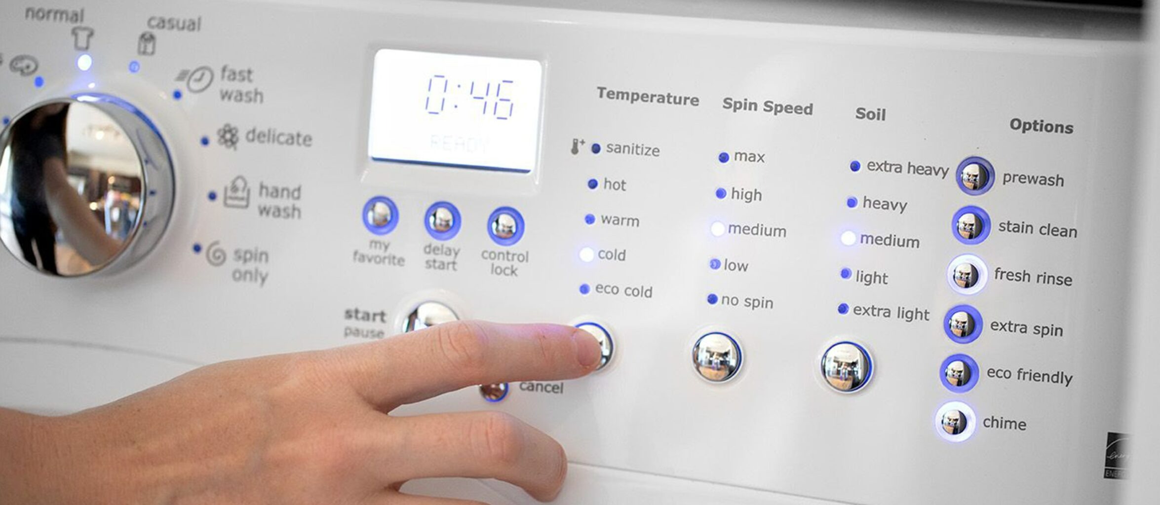 تنظیمات لباسشویی - دمای آب مناسب ماشین لباسشویی