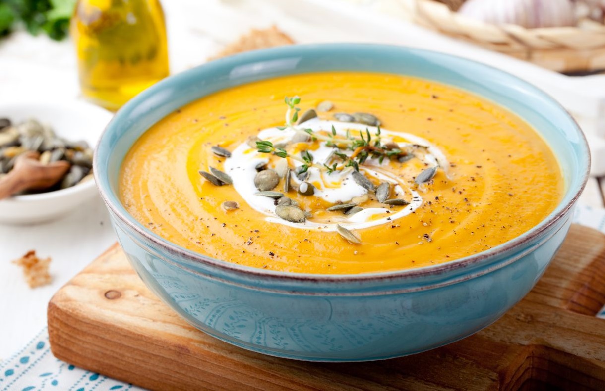 طرز تهیه سوپ کدو حلوایی