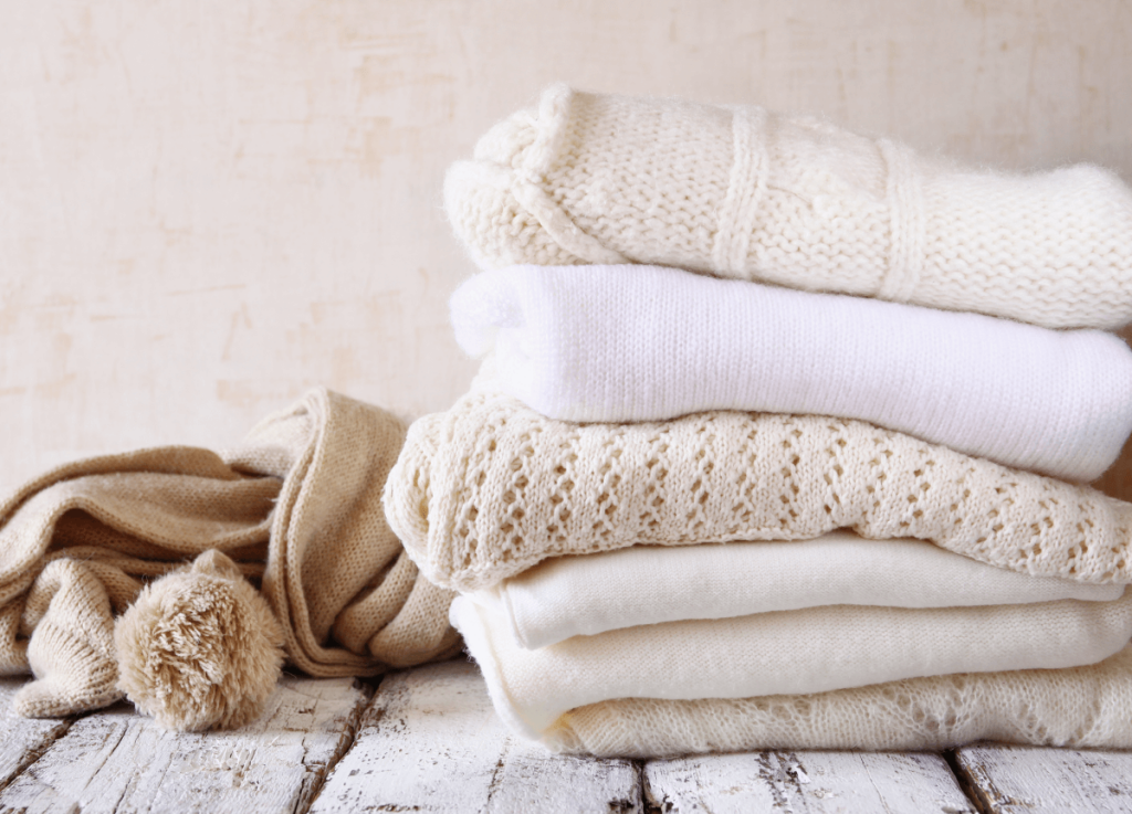 از بین بردن لکه روی لباس بافتنی