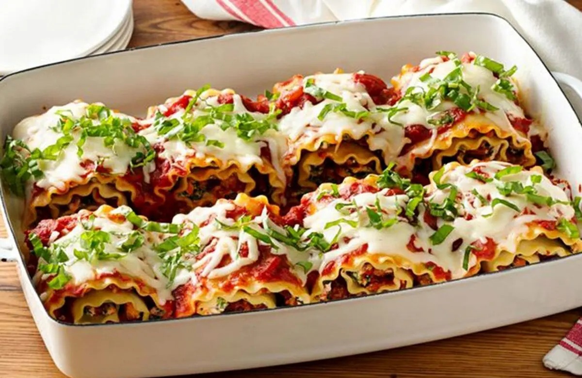 طرز تهیه لازانیای رولی