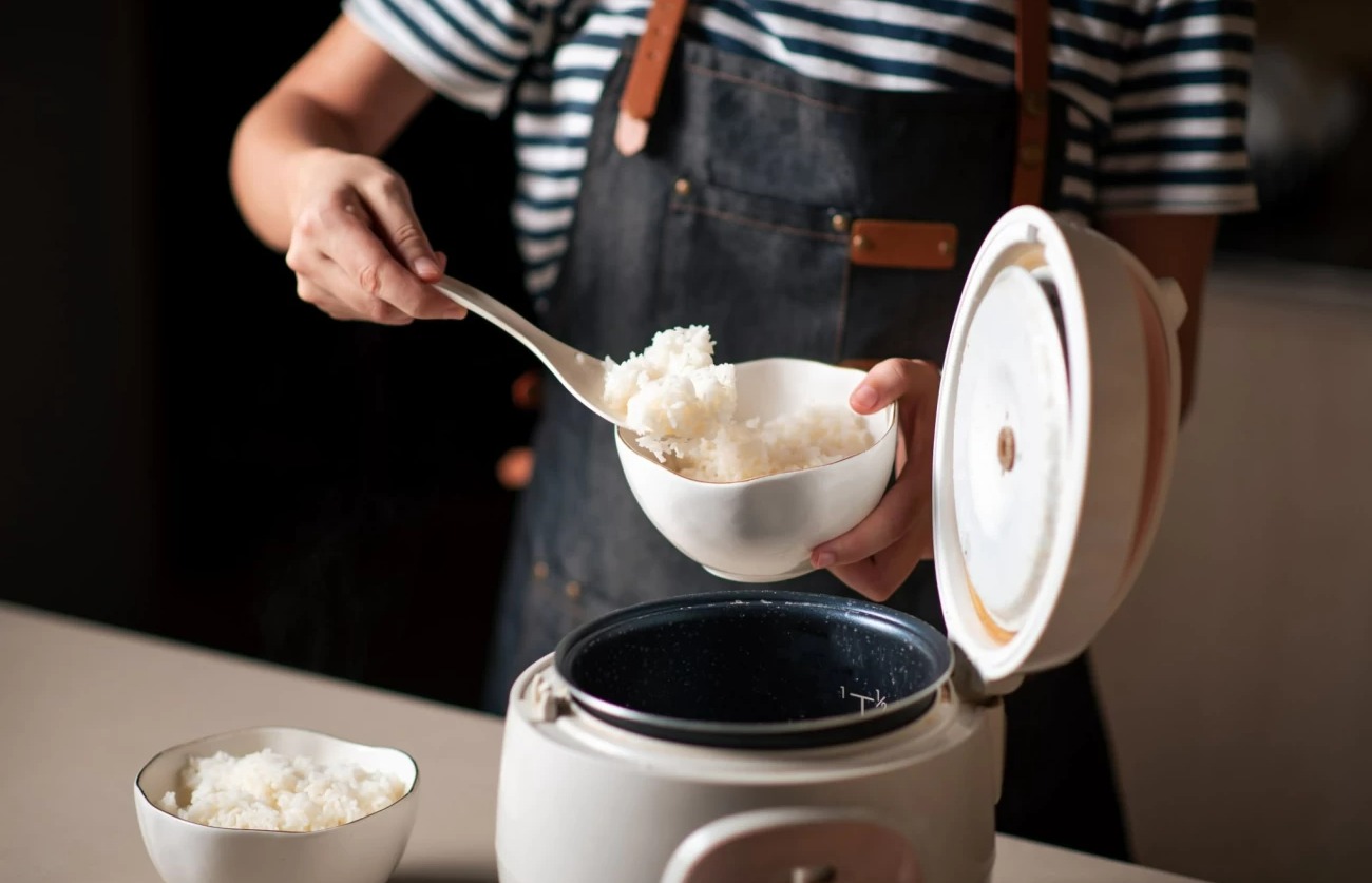 سوختن برنج در پلوپز