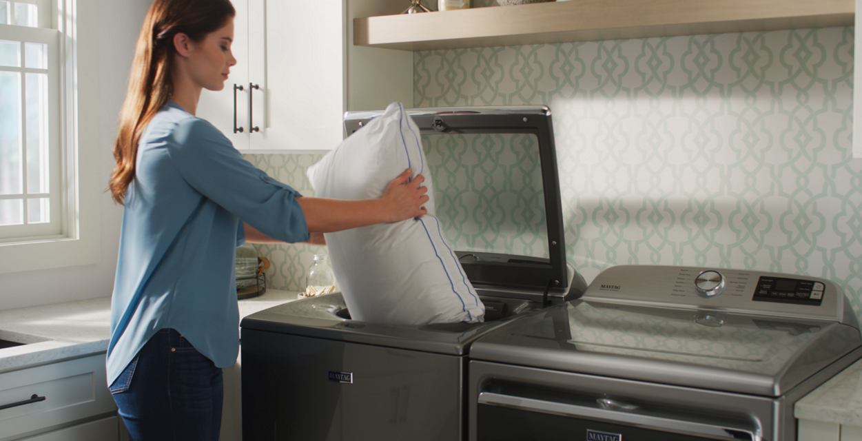 روش شستن بالش