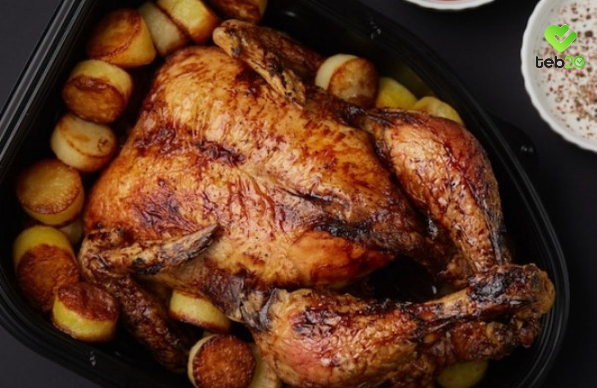 مرغ شکم پر مجلسی - طرز تهیه لونگی
