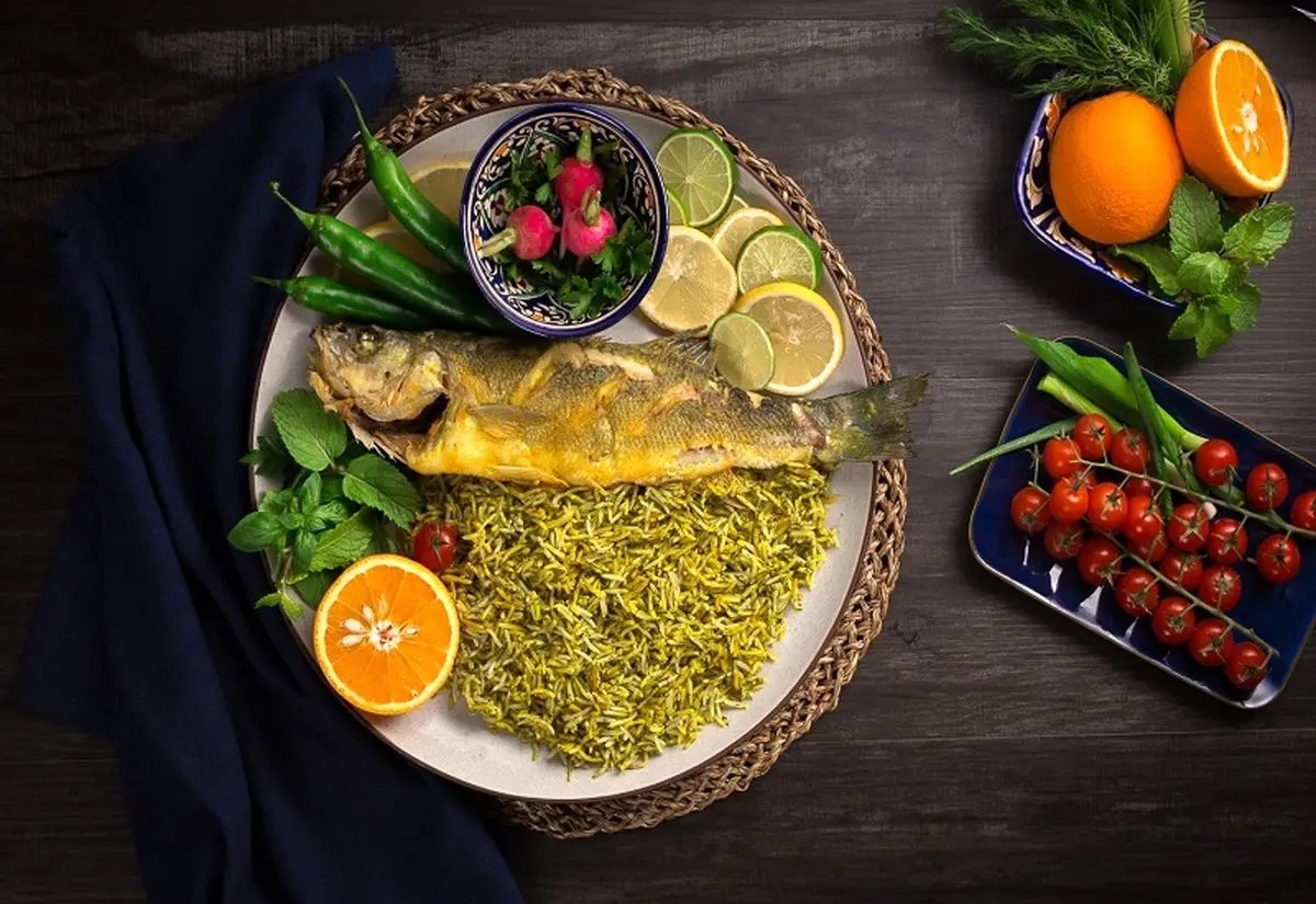 تهیه سبزی پلو ماهی مجلسی