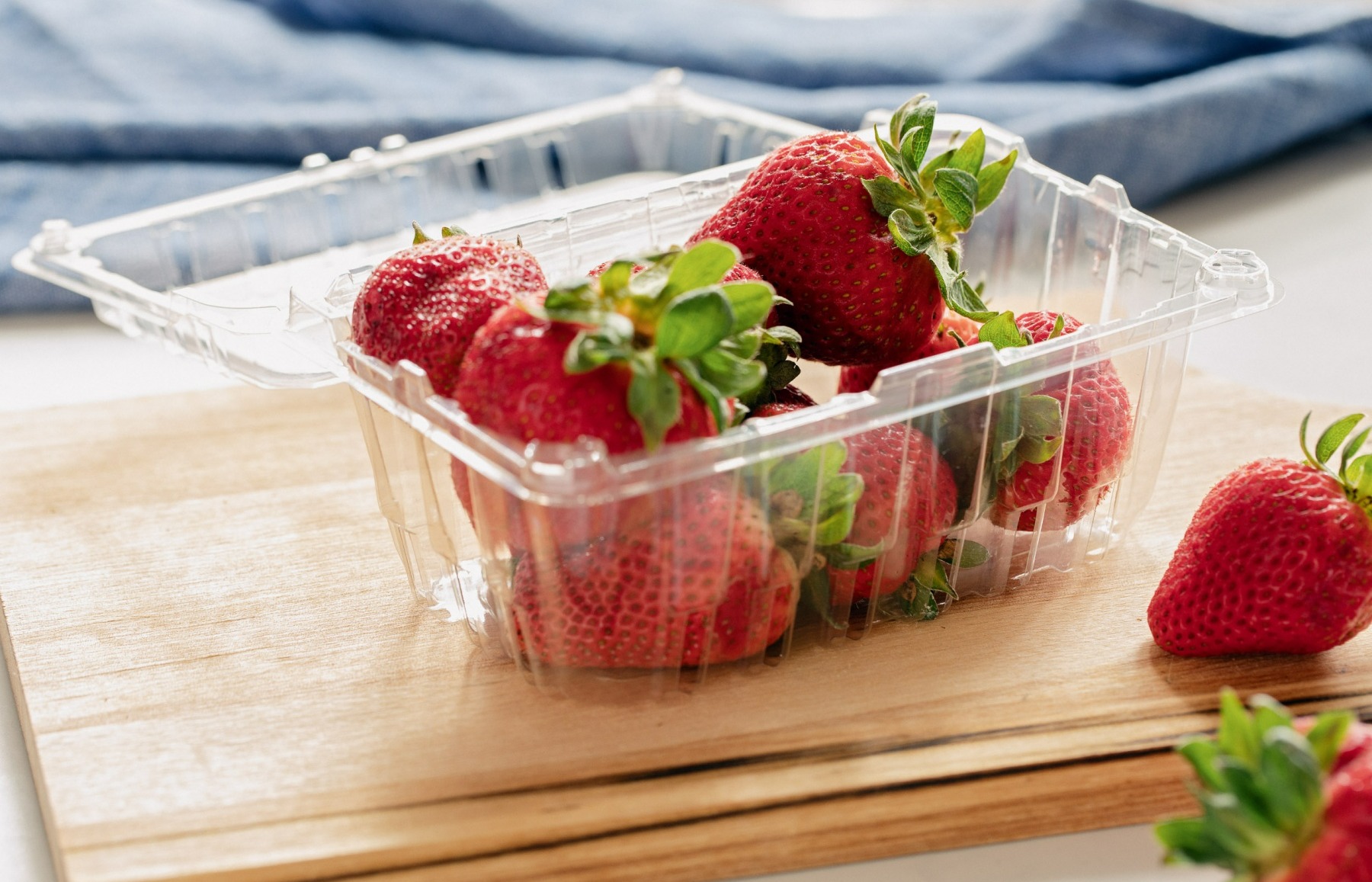 توت فرنگی در ظرف پلاستیکی -نگهداری از توت فرنگی در یخچال