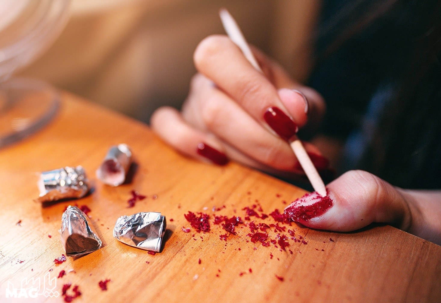 پاک کردن لاک ژلیش