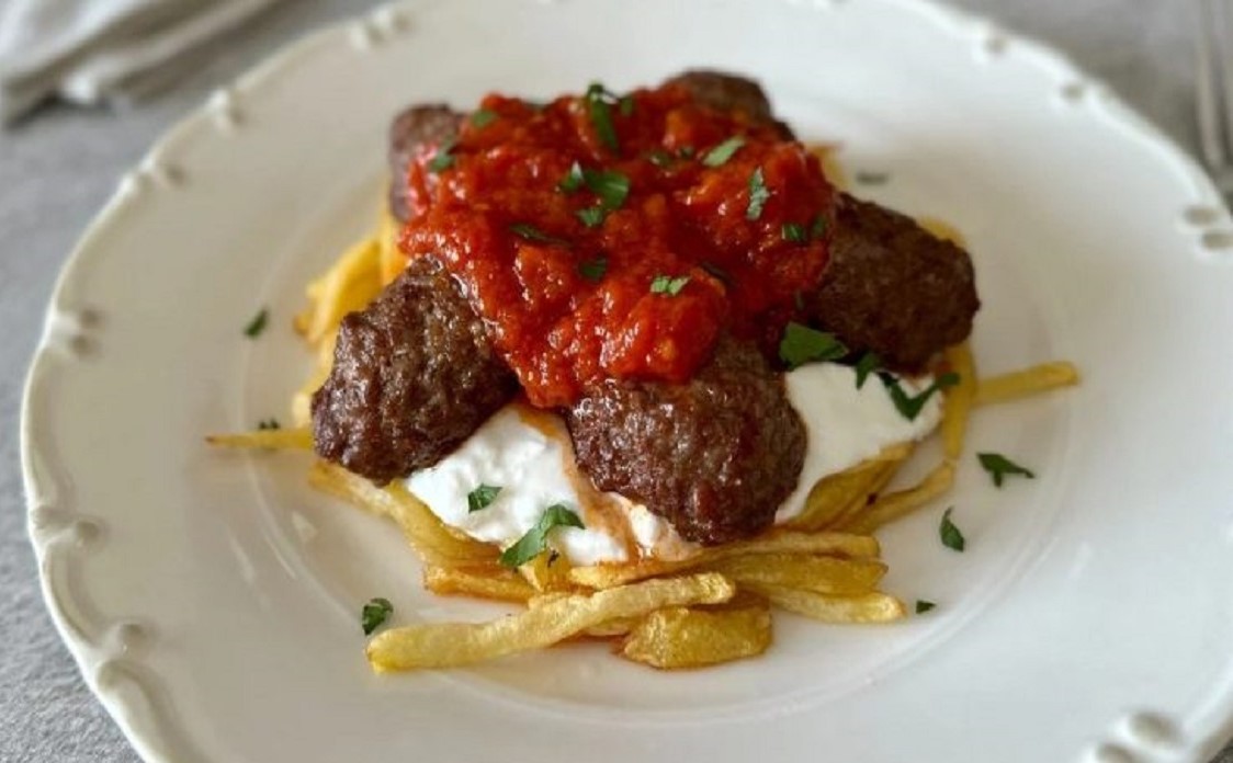 غذای نونی با سیب زمینی و گوجه