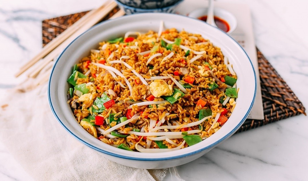 پلو مخلوط بدون گوشت