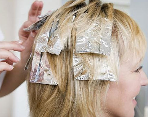 هایلایت مو با فویل