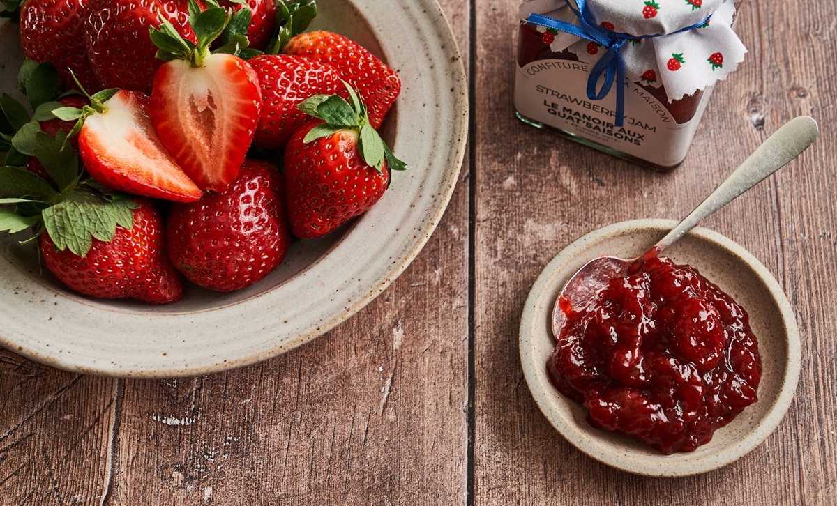 مربای توت فرنگی خانگی - مربای توت فرنگی کم شکر