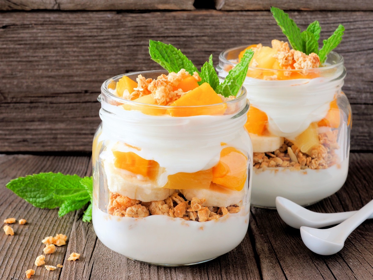 دسر انبه و بیسکوئیت - طرز تهیه دسر انبه