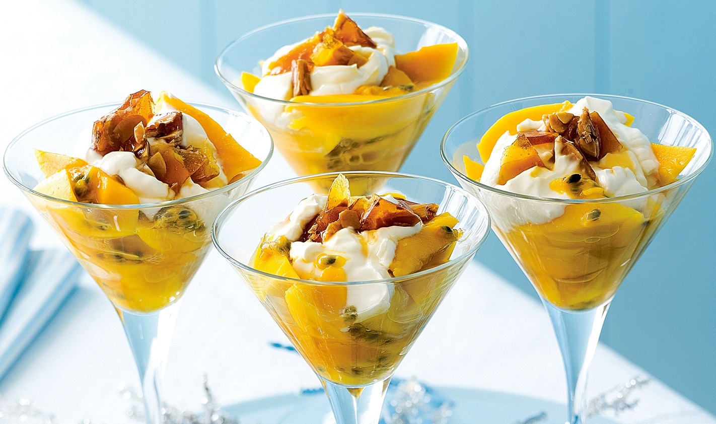 دسر انبه و خامه - طرز تهیه دسر انبه