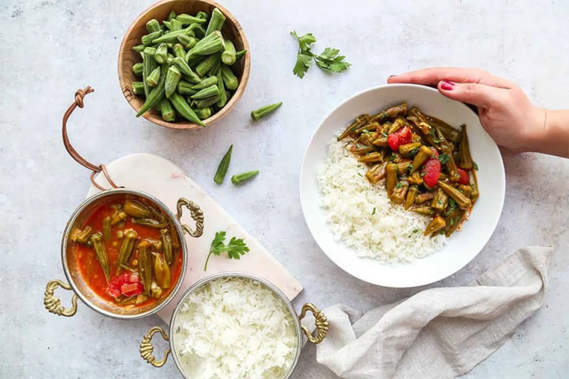 خورشت باميه - پخت خورش تابستانی