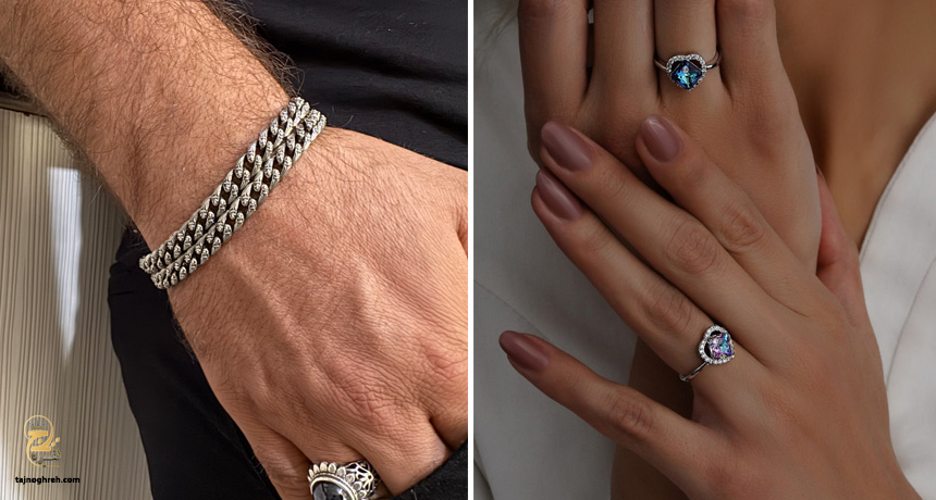 خرید اینترنتی زیورآلات نقره