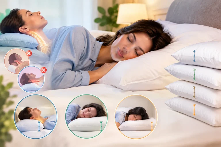 ارتفاع مناسب بالش